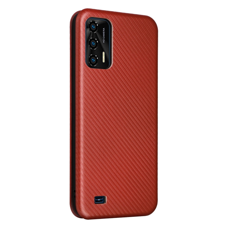 For Oukitel C31 Carbon Fiber Texture Leather Phone Case