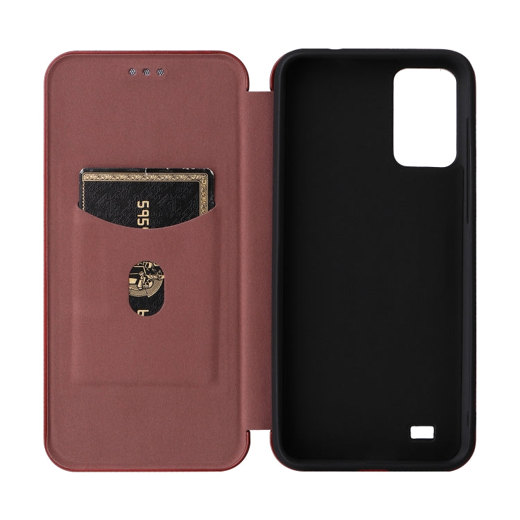 For Oukitel C31 Carbon Fiber Texture Leather Phone Case