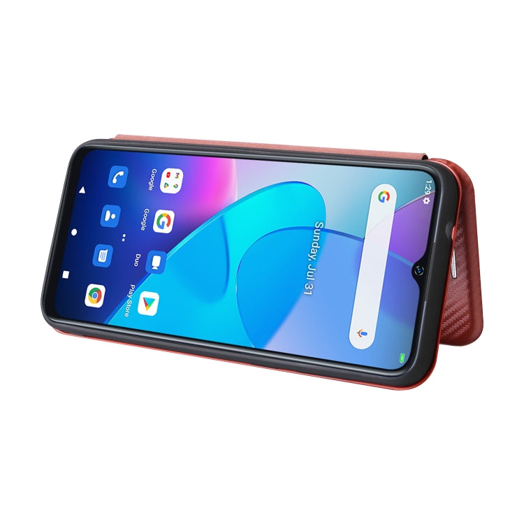 For Oukitel C31 Carbon Fiber Texture Leather Phone Case