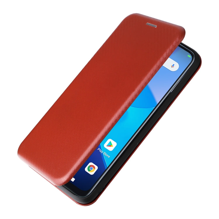 For Oukitel C31 Carbon Fiber Texture Leather Phone Case