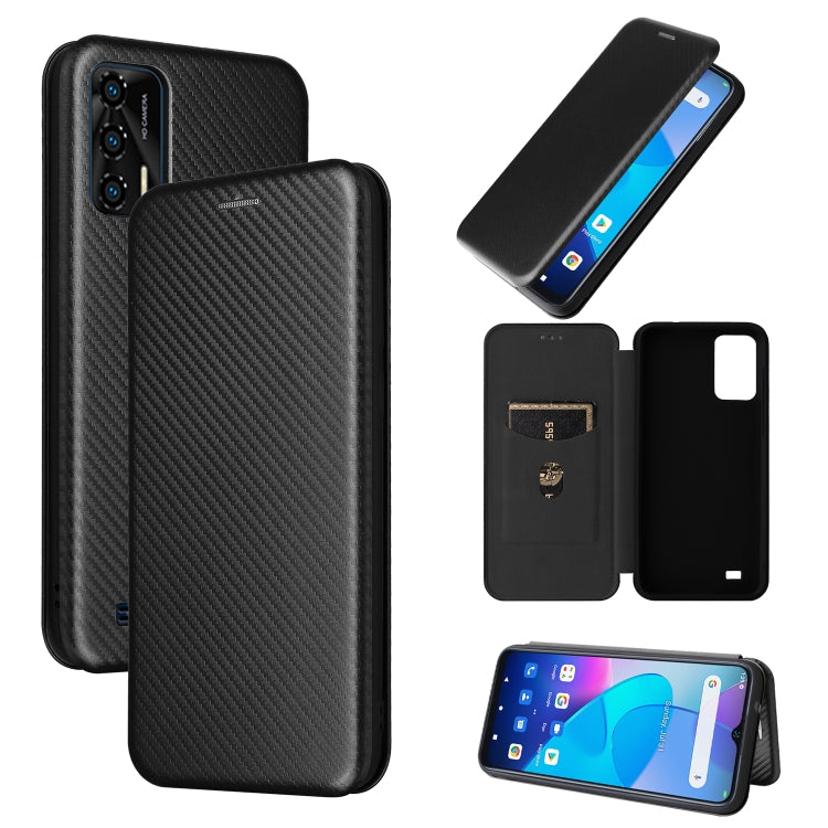 For Oukitel C31 Carbon Fiber Texture Leather Phone Case