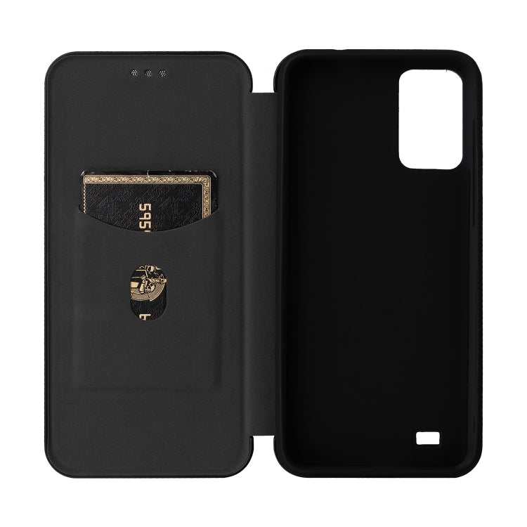 For Oukitel C31 Carbon Fiber Texture Leather Phone Case