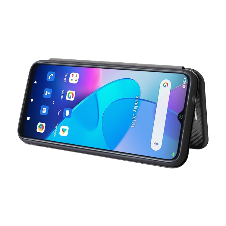 For Oukitel C31 Carbon Fiber Texture Leather Phone Case