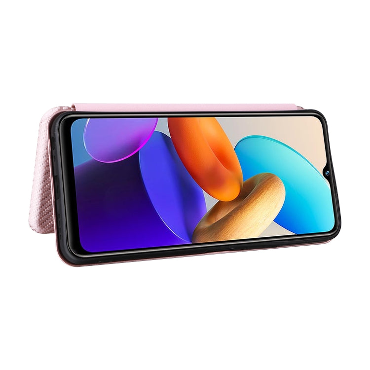 For vivo Y22s / Y35 Carbon Fiber Texture Leather Phone Case