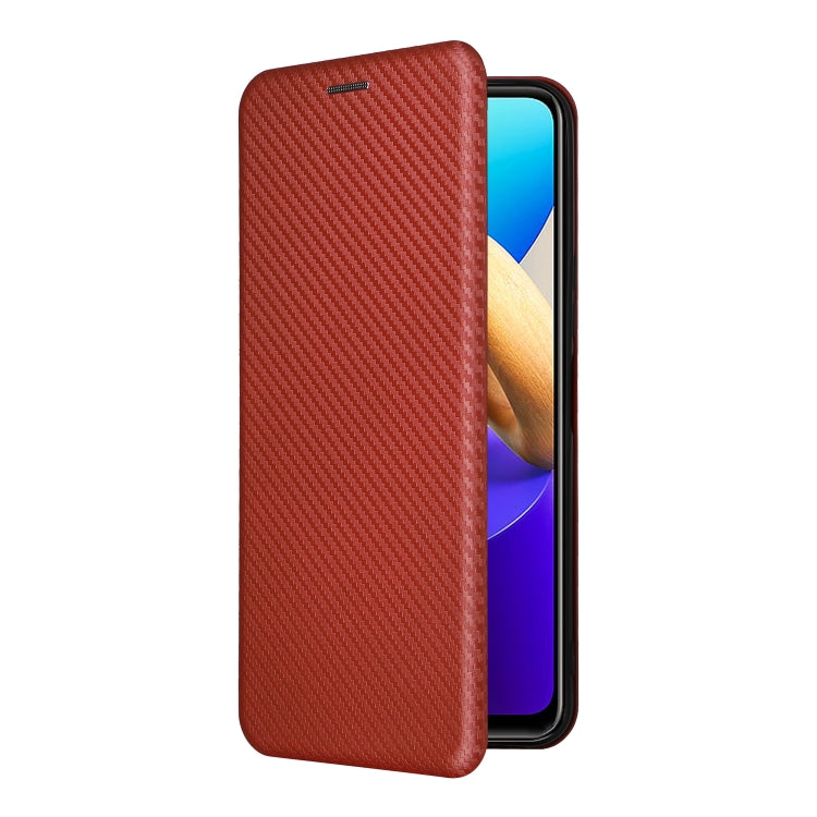 For vivo Y22s / Y35 Carbon Fiber Texture Leather Phone Case