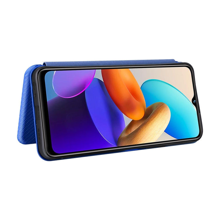 For vivo Y22s / Y35 Carbon Fiber Texture Leather Phone Case