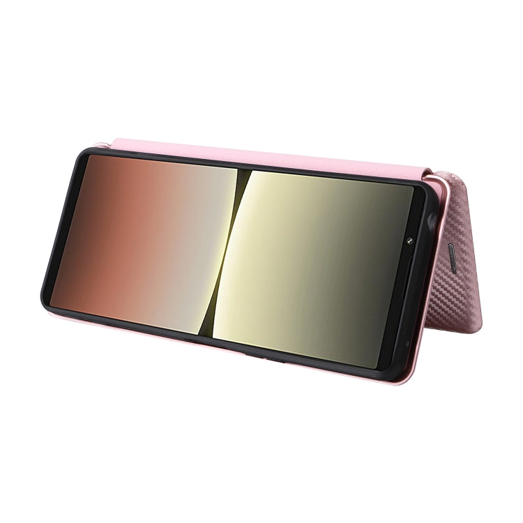 For Sony Xperia 5 IV Carbon Fiber Texture Leather Phone Case