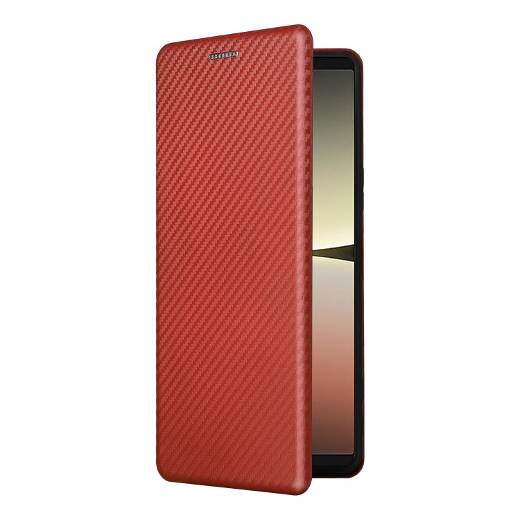 For Sony Xperia 5 IV Carbon Fiber Texture Leather Phone Case