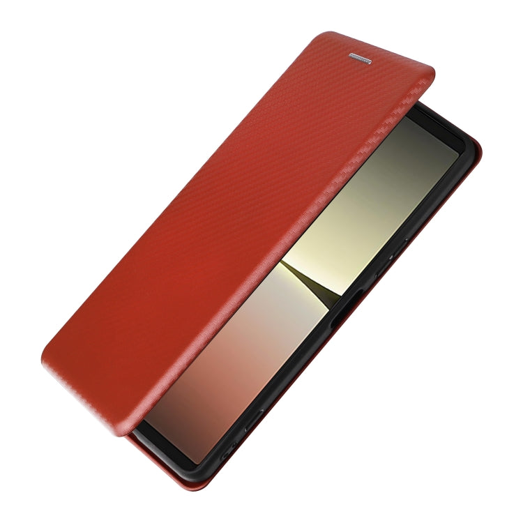 For Sony Xperia 5 IV Carbon Fiber Texture Leather Phone Case