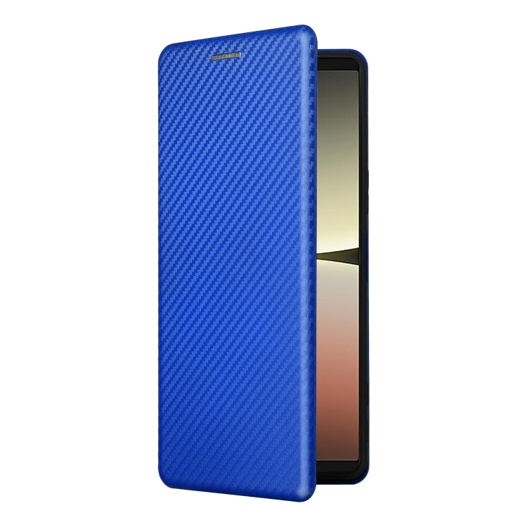 For Sony Xperia 5 IV Carbon Fiber Texture Leather Phone Case