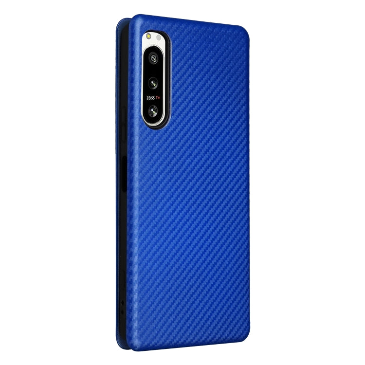 For Sony Xperia 5 IV Carbon Fiber Texture Leather Phone Case