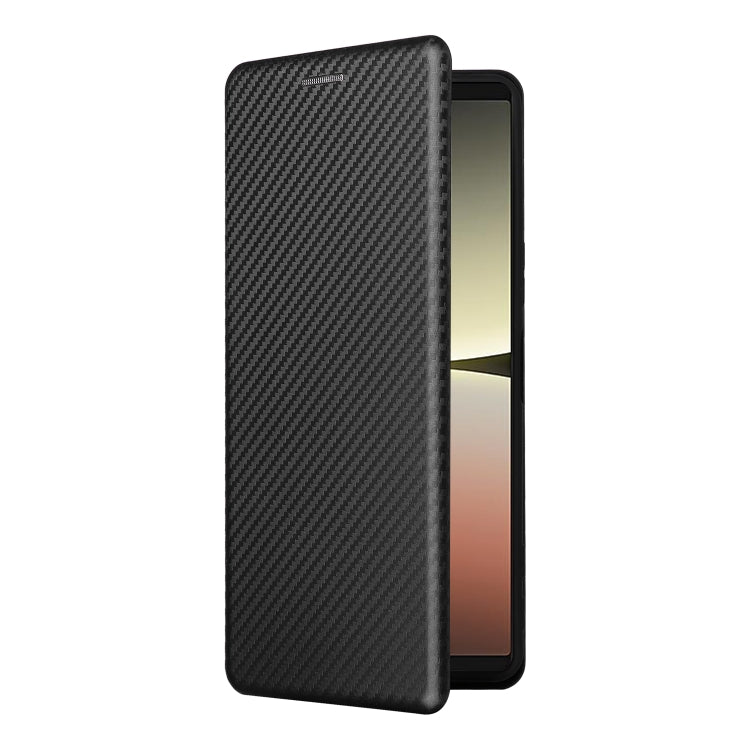 For Sony Xperia 5 IV Carbon Fiber Texture Leather Phone Case