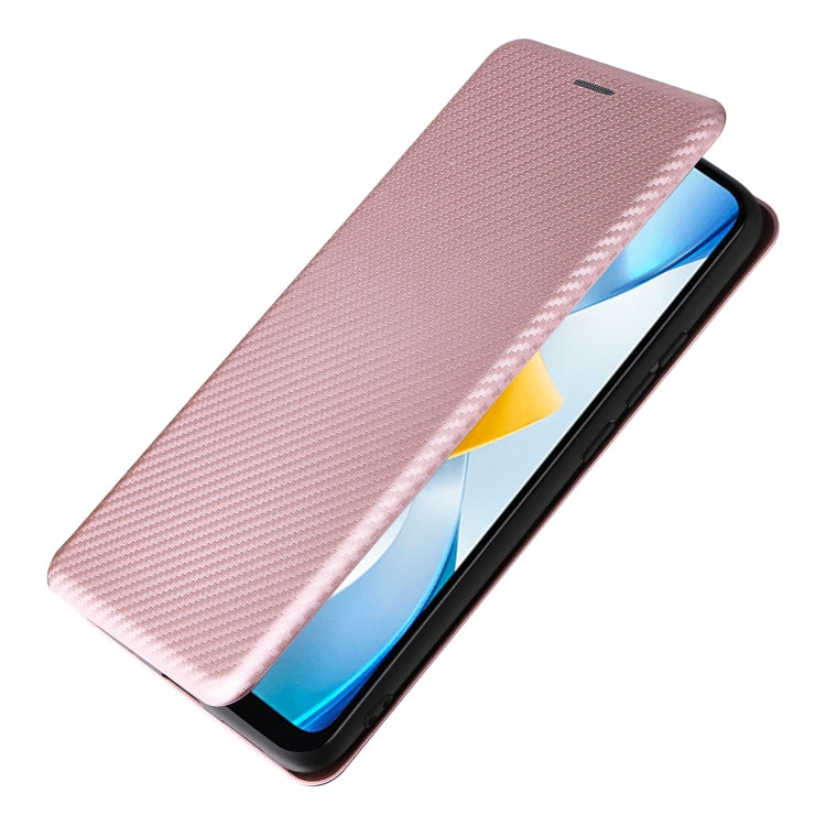 For Xiaomi Poco C40 Carbon Fiber Texture Leather Phone Case