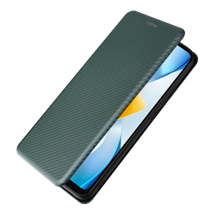 For Xiaomi Poco C40 Carbon Fiber Texture Leather Phone Case