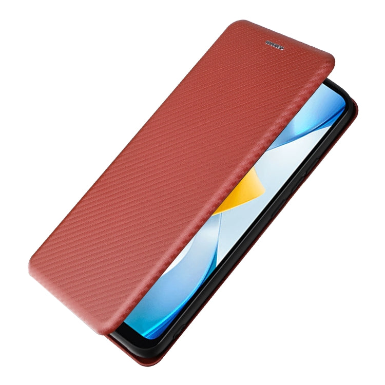 For Xiaomi Poco C40 Carbon Fiber Texture Leather Phone Case