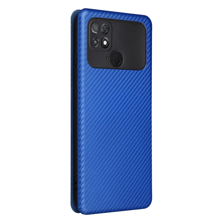 For Xiaomi Poco C40 Carbon Fiber Texture Leather Phone Case