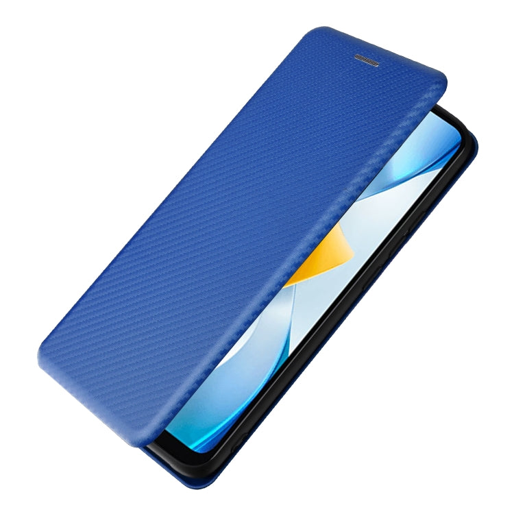 For Xiaomi Poco C40 Carbon Fiber Texture Leather Phone Case