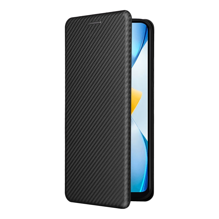 For Xiaomi Poco C40 Carbon Fiber Texture Leather Phone Case