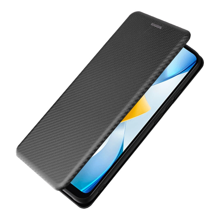 For Xiaomi Poco C40 Carbon Fiber Texture Leather Phone Case