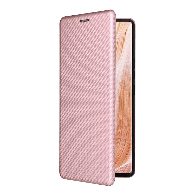 For ZTE Axon 40 Pro Carbon Fiber Texture Leather Phone Case
