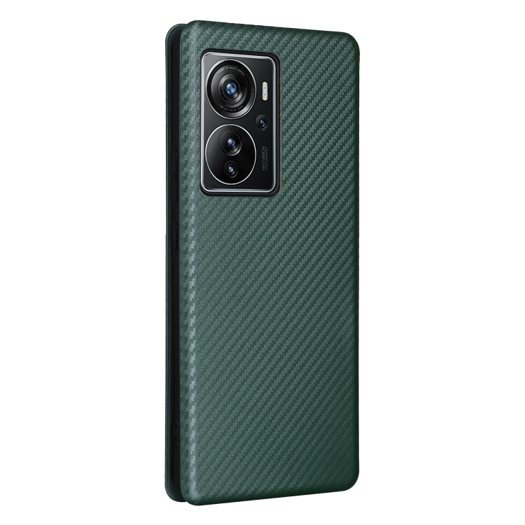 For ZTE Axon 40 Pro Carbon Fiber Texture Leather Phone Case