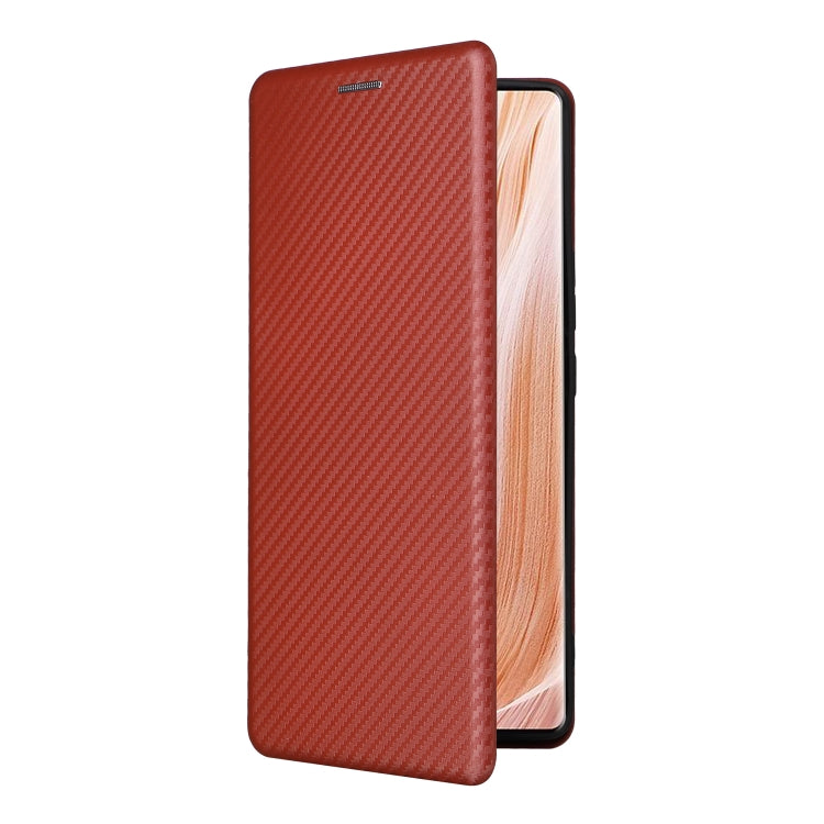 For ZTE Axon 40 Pro Carbon Fiber Texture Leather Phone Case