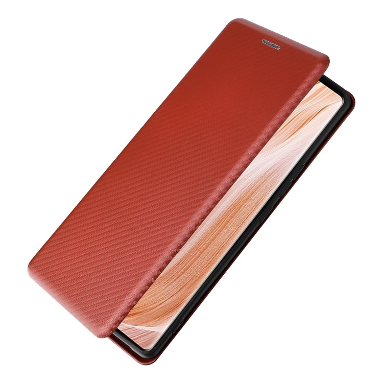 For ZTE Axon 40 Pro Carbon Fiber Texture Leather Phone Case
