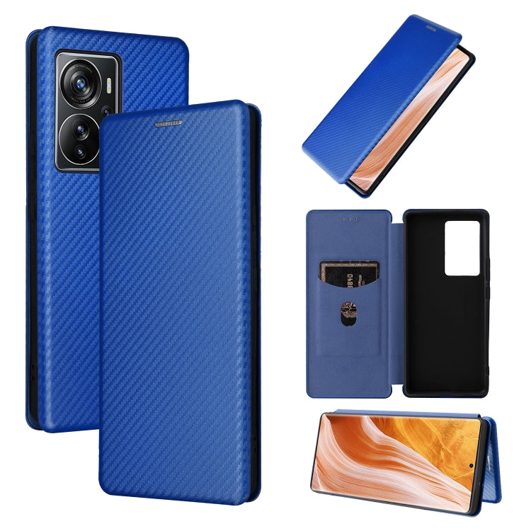 For ZTE Axon 40 Pro Carbon Fiber Texture Leather Phone Case