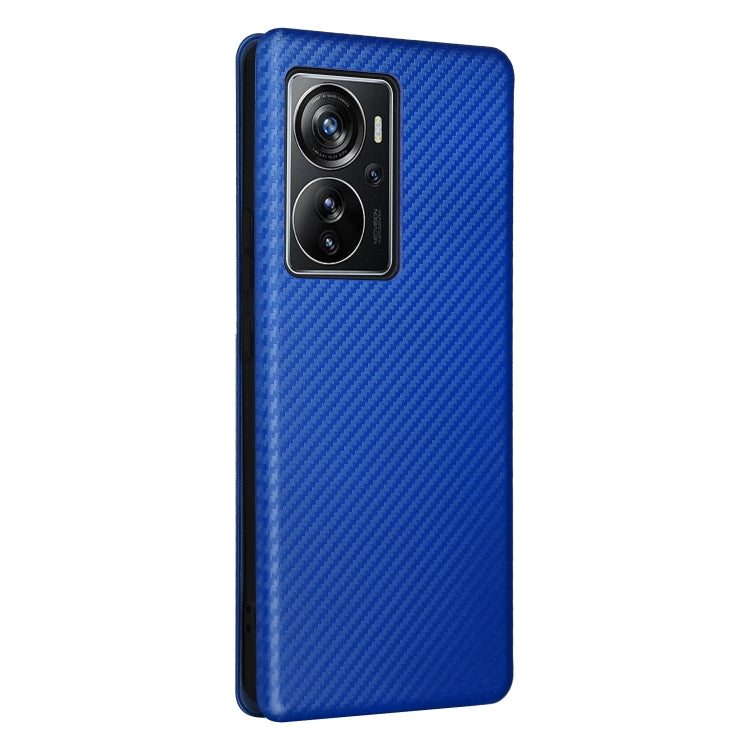 For ZTE Axon 40 Pro Carbon Fiber Texture Leather Phone Case
