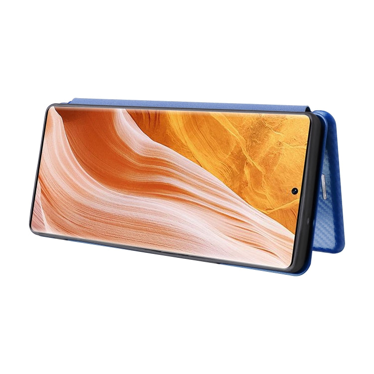 For ZTE Axon 40 Pro Carbon Fiber Texture Leather Phone Case