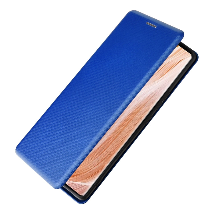 For ZTE Axon 40 Pro Carbon Fiber Texture Leather Phone Case