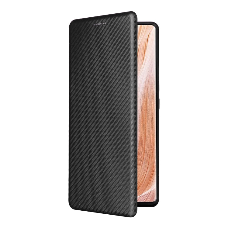 For ZTE Axon 40 Pro Carbon Fiber Texture Leather Phone Case