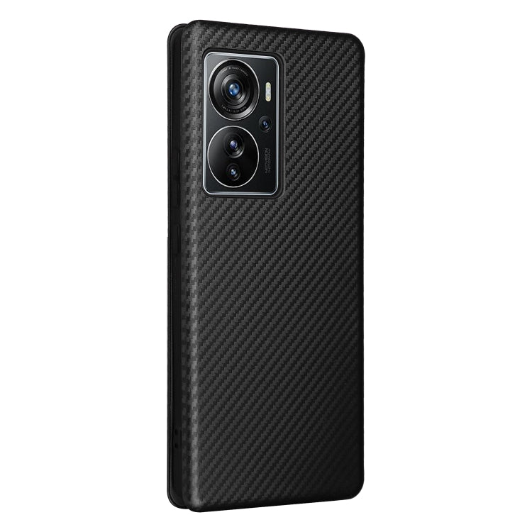 For ZTE Axon 40 Pro Carbon Fiber Texture Leather Phone Case