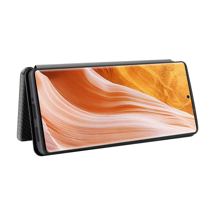 For ZTE Axon 40 Pro Carbon Fiber Texture Leather Phone Case