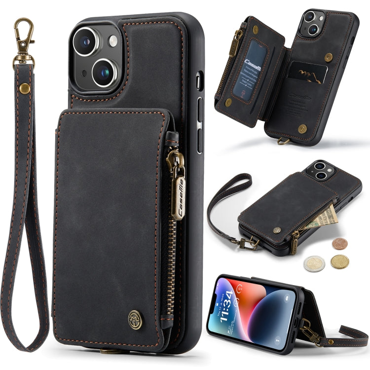 For iPhone 14 CaseMe C20 Multifunctional Leather Phone Case