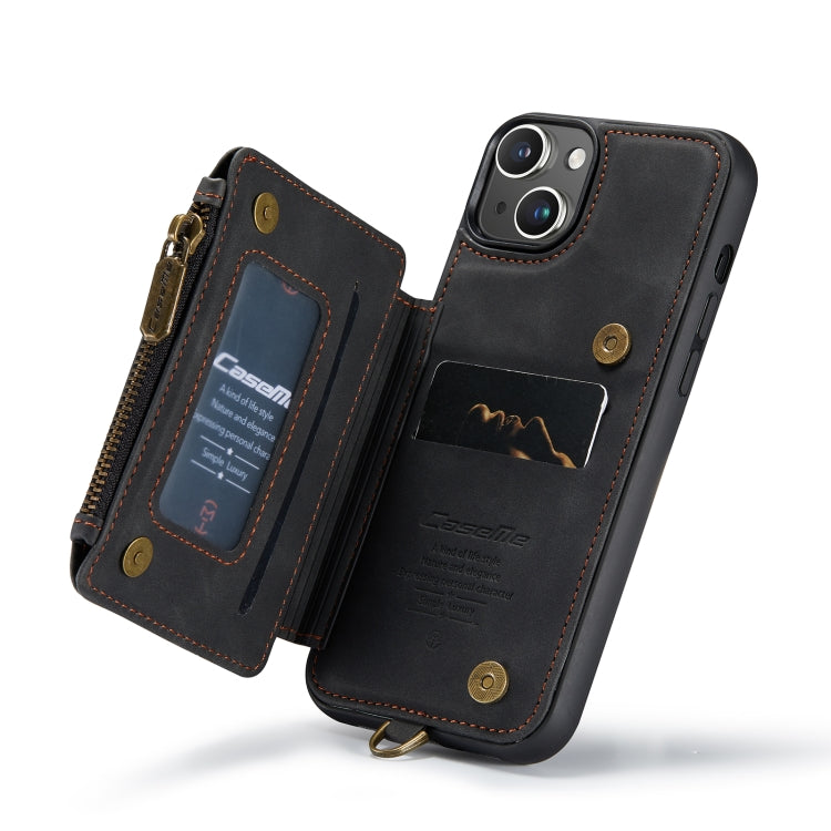 For iPhone 14 CaseMe C20 Multifunctional Leather Phone Case