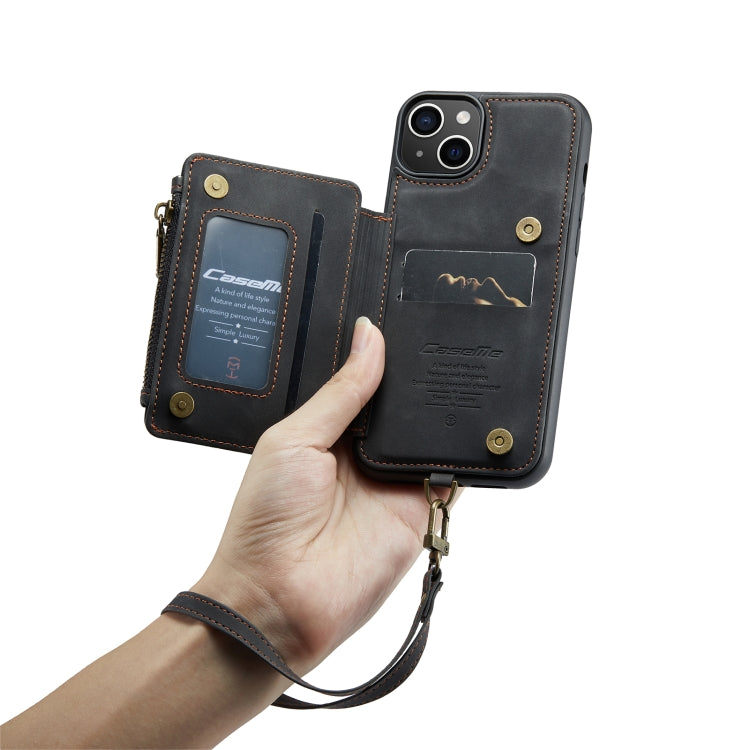 For iPhone 14 CaseMe C20 Multifunctional Leather Phone Case