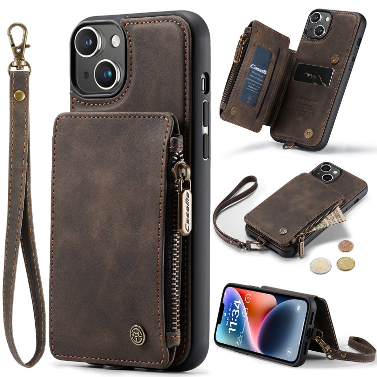 For iPhone 14 CaseMe C20 Multifunctional Leather Phone Case