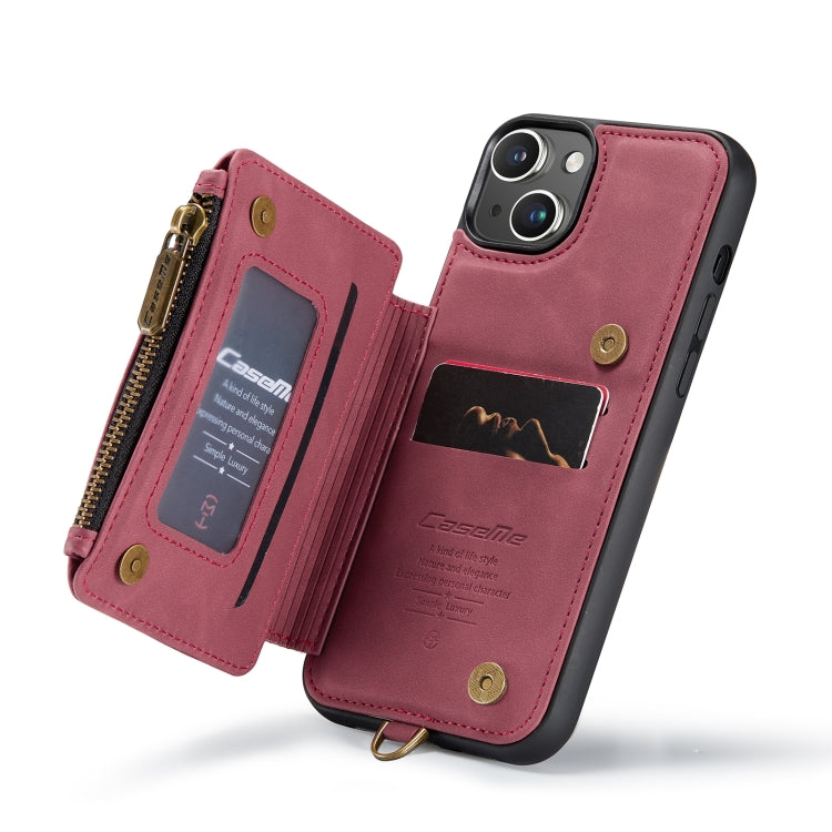 For iPhone 14 CaseMe C20 Multifunctional Leather Phone Case