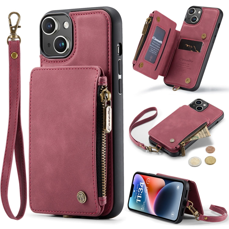 For iPhone 14 Plus CaseMe C20 Multifunctional Leather Phone Case