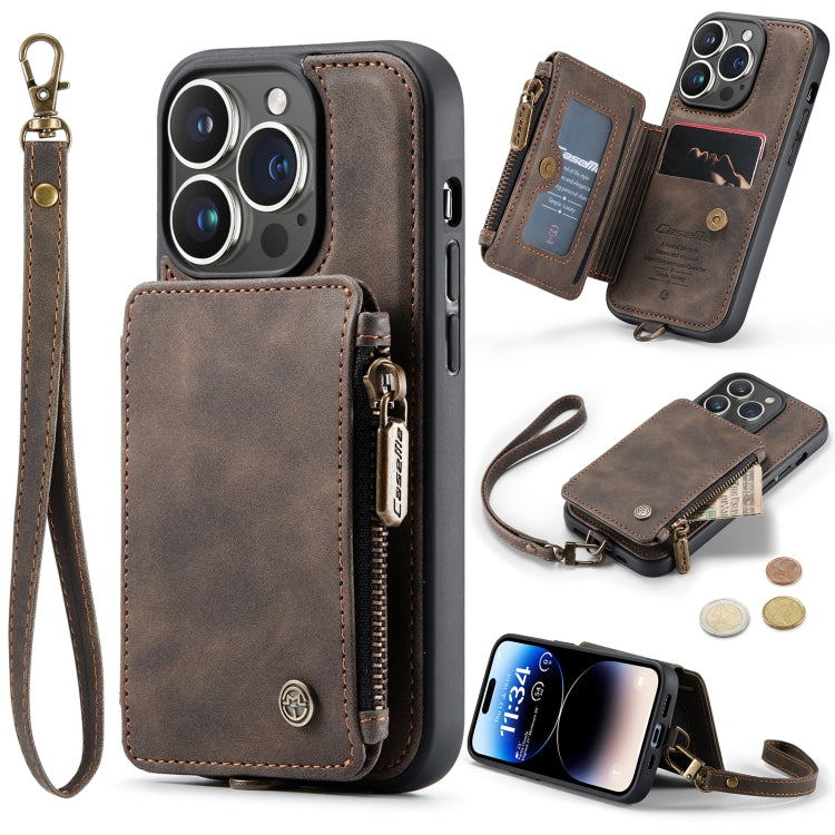 For iPhone 14 Pro CaseMe C20 Multifunctional Leather Phone Case