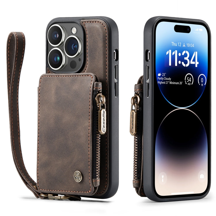 For iPhone 14 Pro CaseMe C20 Multifunctional Leather Phone Case