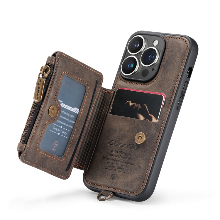 For iPhone 14 Pro CaseMe C20 Multifunctional Leather Phone Case