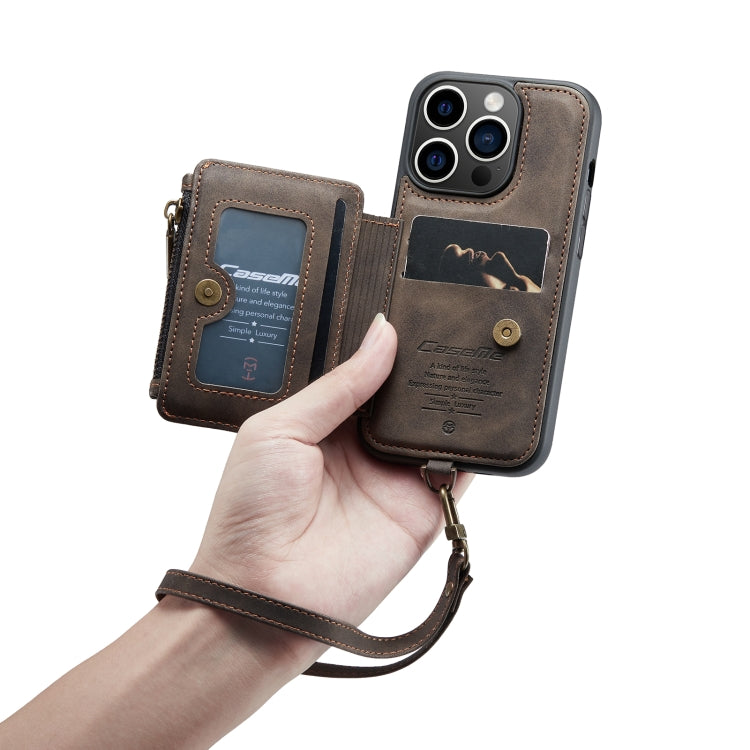 For iPhone 14 Pro CaseMe C20 Multifunctional Leather Phone Case