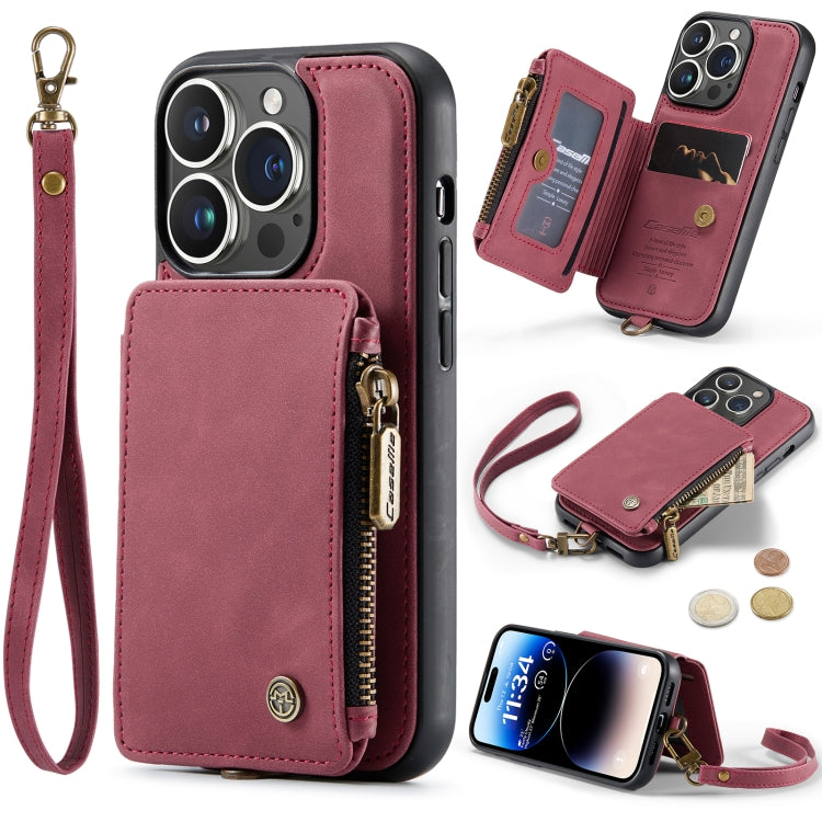 For iPhone 14 Pro CaseMe C20 Multifunctional Leather Phone Case