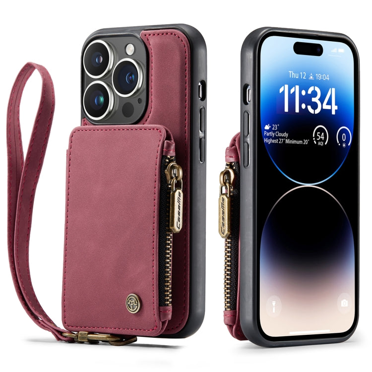 For iPhone 14 Pro CaseMe C20 Multifunctional Leather Phone Case