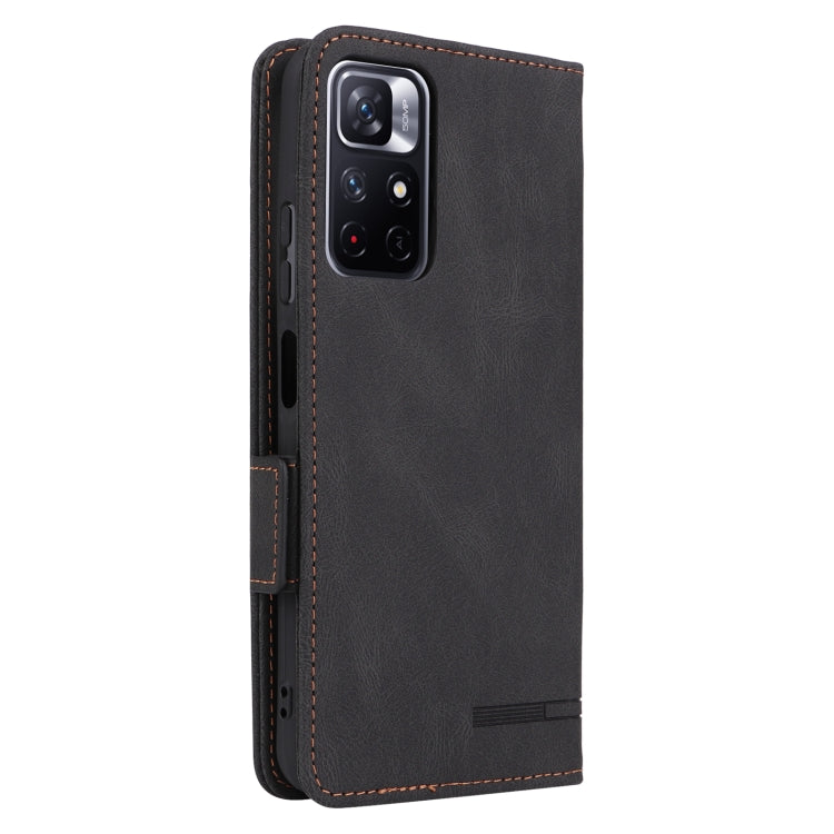 For Xiaomi Redmi Note 11S / Poco M4 Pro 5G Magnetic Clasp Flip Leather Phone Case