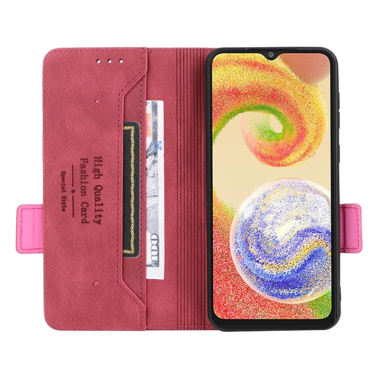 For Samsung Galaxy A04 4G Magnetic Clasp Flip Leather Phone Case