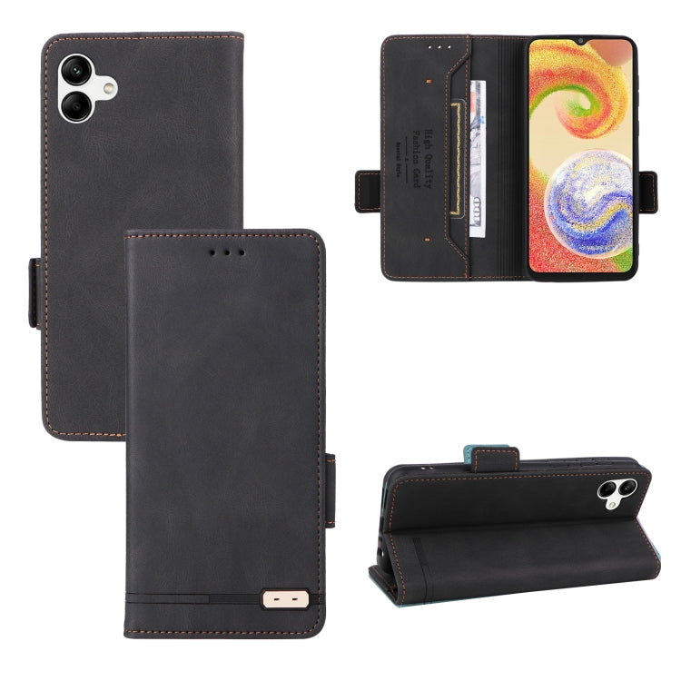 For Samsung Galaxy A04 4G Magnetic Clasp Flip Leather Phone Case