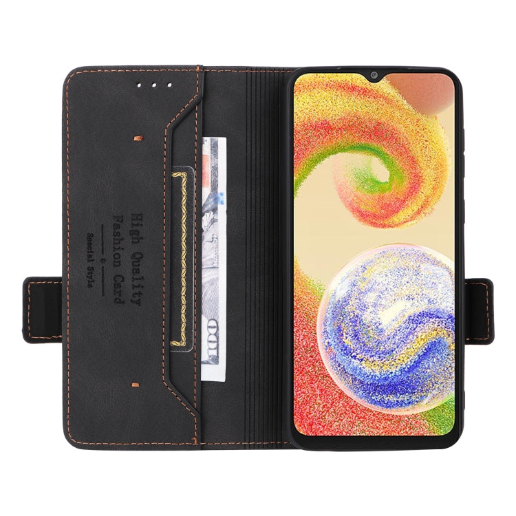 For Samsung Galaxy A04 4G Magnetic Clasp Flip Leather Phone Case
